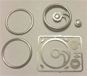 Fury Skull Billet Steering Wheel for 1/24 & 1/25