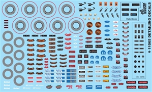 Car Detailing Decals (Under the Hood, Brakes, AC Vents, Radio, etc.) (1/25 or 1/24)