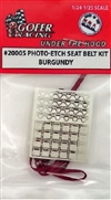 Photo Etch Seat Belts with Burgundy Ribbon Belts  (1:24-1:25)