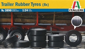 Trailer Tires (Set of 8) (1/24) (fs)