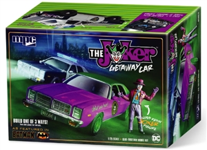 Batman The Joker Getaway Car 1978 Dodge Monaco w/ Figure  (1/25) (fs)