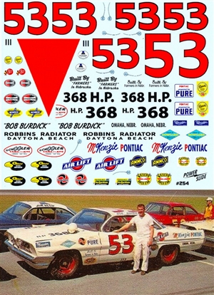 1961 Bob Burdick McKenzie Pontiac #53 (1/25)