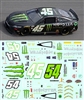 45 54 Monster Reddick Gibbs 2023 Toyota Decal