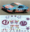 1986/87 #43 Richard Petty "STP" Pontiac 2 + 2  Decals (1/24)