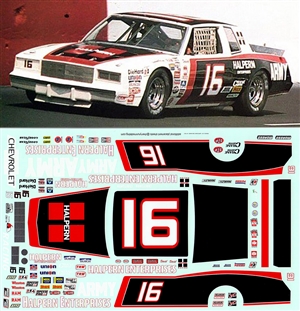 16 Halpen Enterprises David Pearson 1981 Decal