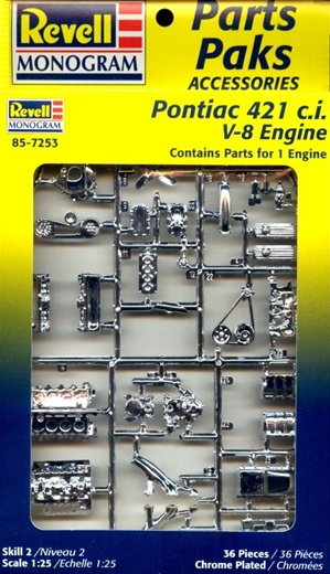 1960's Pontiac 421 c.i. V-8 Engine (2 'n 1) Stock or Blown (1/25) (fs)