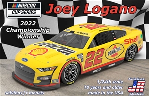 Team Penske Joey Logano 2022 Ford Mustang #22 Cup Championship Winner