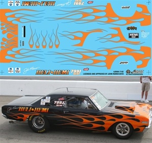 John Rains Heli-Hemi SS/AH 1968 Hemi Dart Decal (1/25)