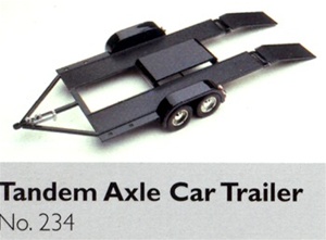 Tandem Axle Car Hauler Trailer Diecast Kit (1/24) (fs)