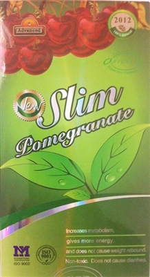 2012 Slim Pomegranate Chinese Slimming Pills - 30 Capsules
