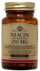 Solgar Niacin Vitamin B-3 250mg