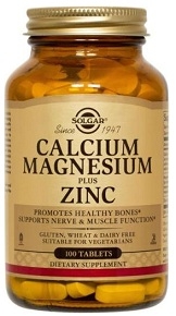 Solgar Calcium Magnesium Plus Zinc