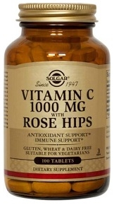Solgar Vitamin C 1000 mg with Rose Hips