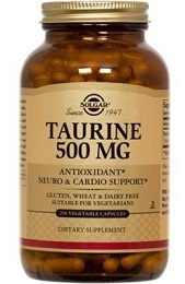 Solgar Taurine Supplement Amino Acid 500 mg