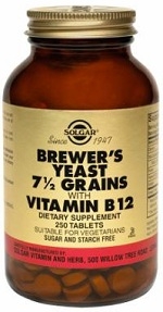 Solgar Brewers Yeast 7 1/2 Grains 250 Tablets