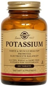 Solgar Potassium Tablets - 100 or 250 Tabs