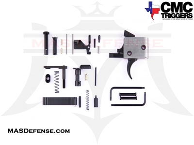 CMC TRIGGERS CURVED AR-15 DROP-IN TRIGGER WITH COMPLETE LOWER RECEIVER PARTS KIT FOR AR-15 - SINGLE STAGE 3.5LB - 81501