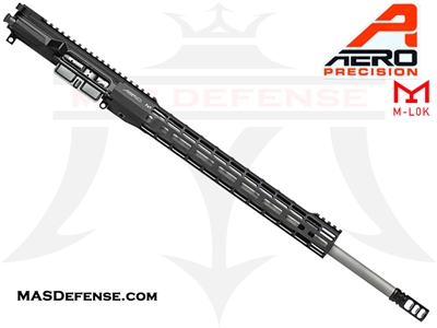 20" 6.5 GRENDEL AERO PRECISION BARRELED UPPER W/ BCG, FCH AND VG6 - 15" M-LOK ATLAS S-ONE - BLACK - APSL100020