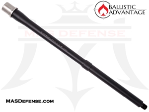 16" .223 WYLDE AR-15 BALLISTIC ADVANTAGE TACTICAL GOVT STAINLESS NITRIDE MID-LENGTH BARREL - PREMIUM BLACK - BABL223016PQ