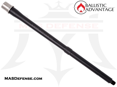 16" .223 WYLDE AR-15 BALLISTIC ADVANTAGE TACTICAL GOVT STAINLESS NITRIDE MID-LENGTH BARREL - PREMIUM BLACK - BABL223016PQ