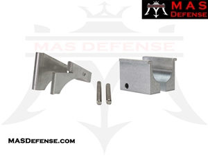 FRAME RAIL KIT 80% LOWER RECEIVER STANDARD G17 FITMENT P80-BKS-BLK - GLOCK 17 9MM - DD17.2 - 3D PRINTED FRAME