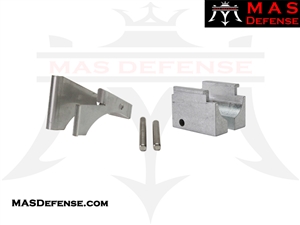 FRAME RAIL KIT 80% LOWER RECEIVER COMPACT G19 FITMENT P80-BKC-BLK - GLOCK 19 9MM - DD19.2 - 3D PRINTED FRAME