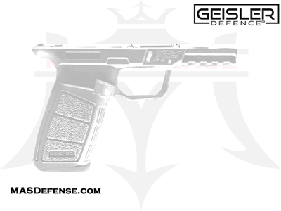GEISLER DEFENCE 80% 19X PISTOL FRAME KIT WITH RAILS AND JIG - GD-1917-BLK - WHITE + JIG Glock 19 Glock 17 P80
