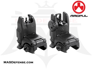 MAGPUL MBUS GEN 2 FRONT & REAR SIGHT SET - MAG247 MAG248 - BLACK