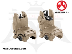 MAGPUL MBUS GEN 2 FRONT & REAR SIGHT SET - MAG247 MAG248 - FDE