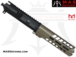 5.25" 9MM AR-15 BARRELED UPPER - MAS DEFENSE NERO 7.25" M-LOK RAIL - FDE