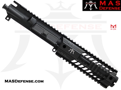 5.25" 9MM AR-15 BARRELED UPPER - MAS DEFENSE SQUADRON 7" LIGHTWEIGHT QUAD RAIL