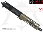 7.5" 300 BLACKOUT AR-15 BARRELED UPPER - MAS DEFENSE NERO 7.25" M-LOK RAIL - FDE