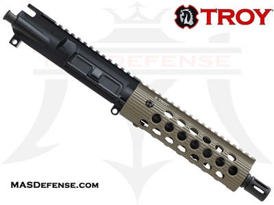 7.5" 300 BLACKOUT BARRELED UPPER - TROY ALPHA RAIL 7.2" - FDE