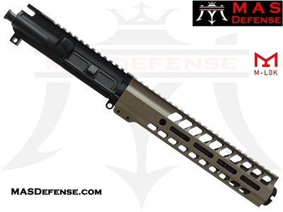 8" 9MM BARRELED UPPER - MAS NERO 9.75" M-LOK RAIL - FDE