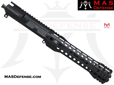 8" 9MM AR-15 BARRELED UPPER - MAS DEFENSE RIDGELINE 9.87" M-LOK RAIL