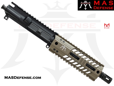 8" 9MM AR-15 BARRELED UPPER - MAS DEFENSE SQUADRON 7" LIGHTWEIGHT QUAD RAIL - FDE