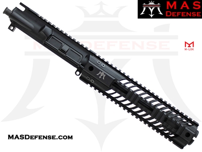 8" 9MM AR-15 BARRELED UPPER - MAS DEFENSE SQUADRON 9.87" LIGHTWEIGHT QUAD RAIL