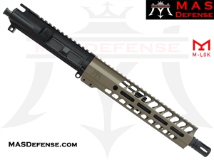 10.5" 300 BLACKOUT AR-15 BARRELED UPPER - MAS DEFENSE NERO 9.87" M-LOK RAIL - FDE