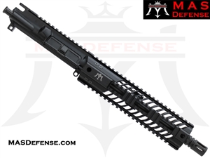 10.5" 300 BLACKOUT AR-15 BARRELED UPPER - MAS DEFENSE SQUADRON 9.87" LIGHTWEIGHT QUAD RAIL