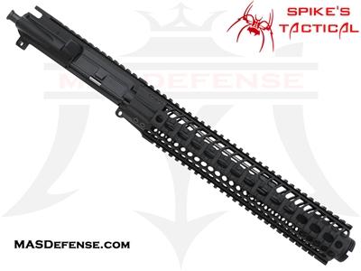 10.5" 5.56 / .223 BARRELED UPPER - SPIKES TACTICAL LW BAR2 12" QUAD RAIL