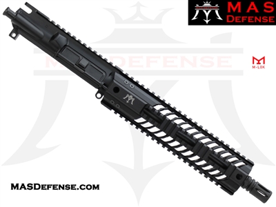 10.5" 9MM AR-15 BARRELED UPPER - MAS DEFENSE SQUADRON 9.87" LIGHTWEIGHT QUAD RAIL