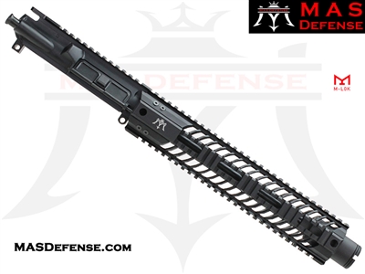 10.5" 9MM AR-15 BARRELED UPPER - MAS DEFENSE SQUADRON 12" LIGHTWEIGHT QUAD RAIL