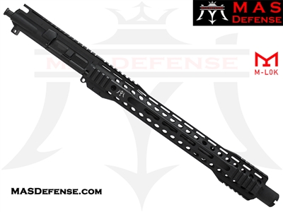 13.7" 5.56 / .223 AR-15 BARRELED UPPER - MAS DEFENSE RIDGELINE 15" M-LOK RAIL - BALLISTIC ADVANTAGE BARREL