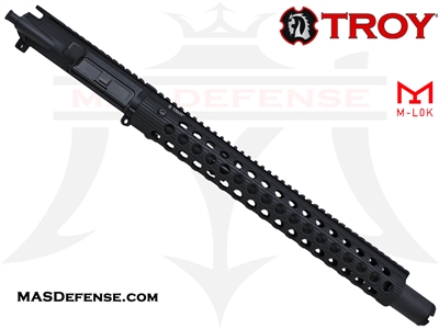 14.5" 300 BLACKOUT BARRELED UPPER - TROY ALPHA RAIL 15"