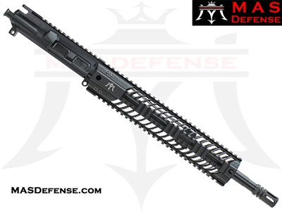 14.5" 5.56 / .223 AR-15 BARRELED UPPER - MAS DEFENSE SQUADRON 12" LIGHTWEIGHT QUAD RAIL