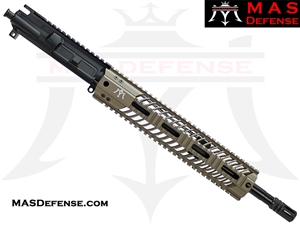 14.5" 5.56 / .223 AR-15 BARRELED UPPER - MAS DEFENSE SQUADRON 12" LIGHTWEIGHT QUAD RAIL - FDE