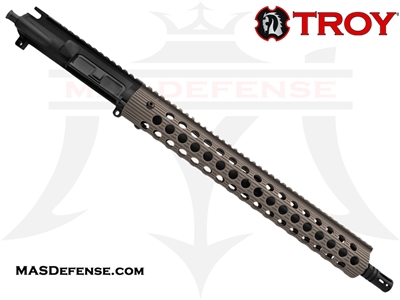 16" .223 WYLDE BARRELED UPPER - BALLISTIC ADVANTAGE BARREL - TROY ALPHA RAIL 15" - FDE