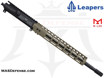 16" .223 WYLDE BARRELED UPPER - UTG SUPER SLIM 13" M-LOK - FDE