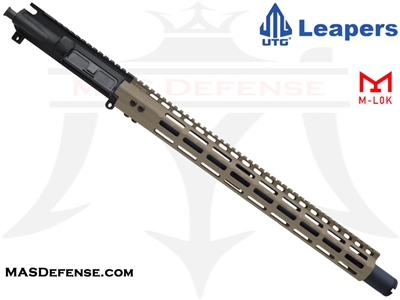 16" .223 WYLDE BARRELED UPPER - BALLISTIC ADVANTAGE BARREL - UTG SUPER SLIM 17" M-LOK - FDE