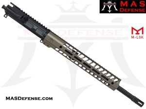 16" 300 BLACKOUT AR-15 BARRELED UPPER - MAS DEFENSE NERO 12.62" M-LOK RAIL - FDE